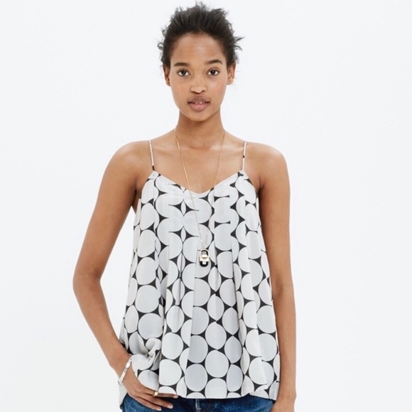 Madewell Tops - NWOT: Madewell Pleated Cami in Circledot